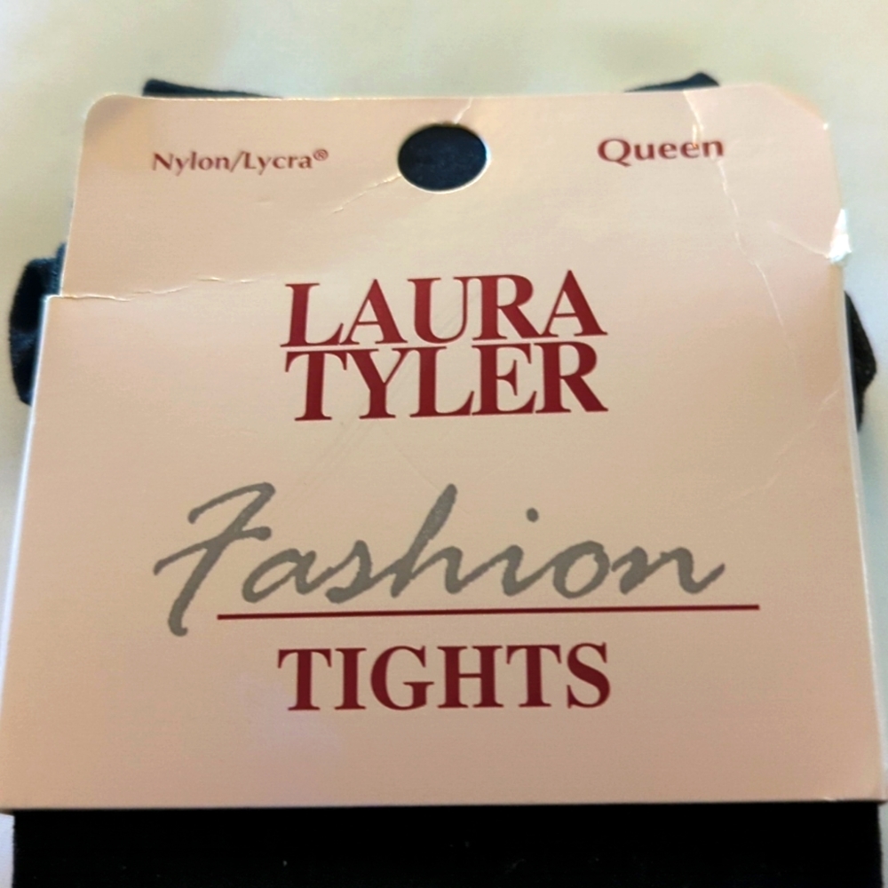 SALE  Laura Tyler Queen Nylon/Lycra Fashion Tights Black.Sale. 5'0'-6.0.SaleSale
